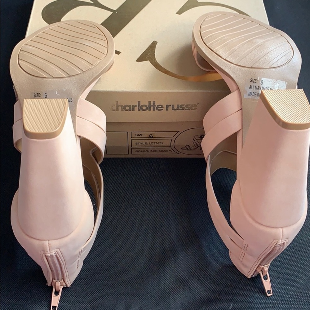 ❤️ Nude Block Heels ❤️ - Picture 5 of 8